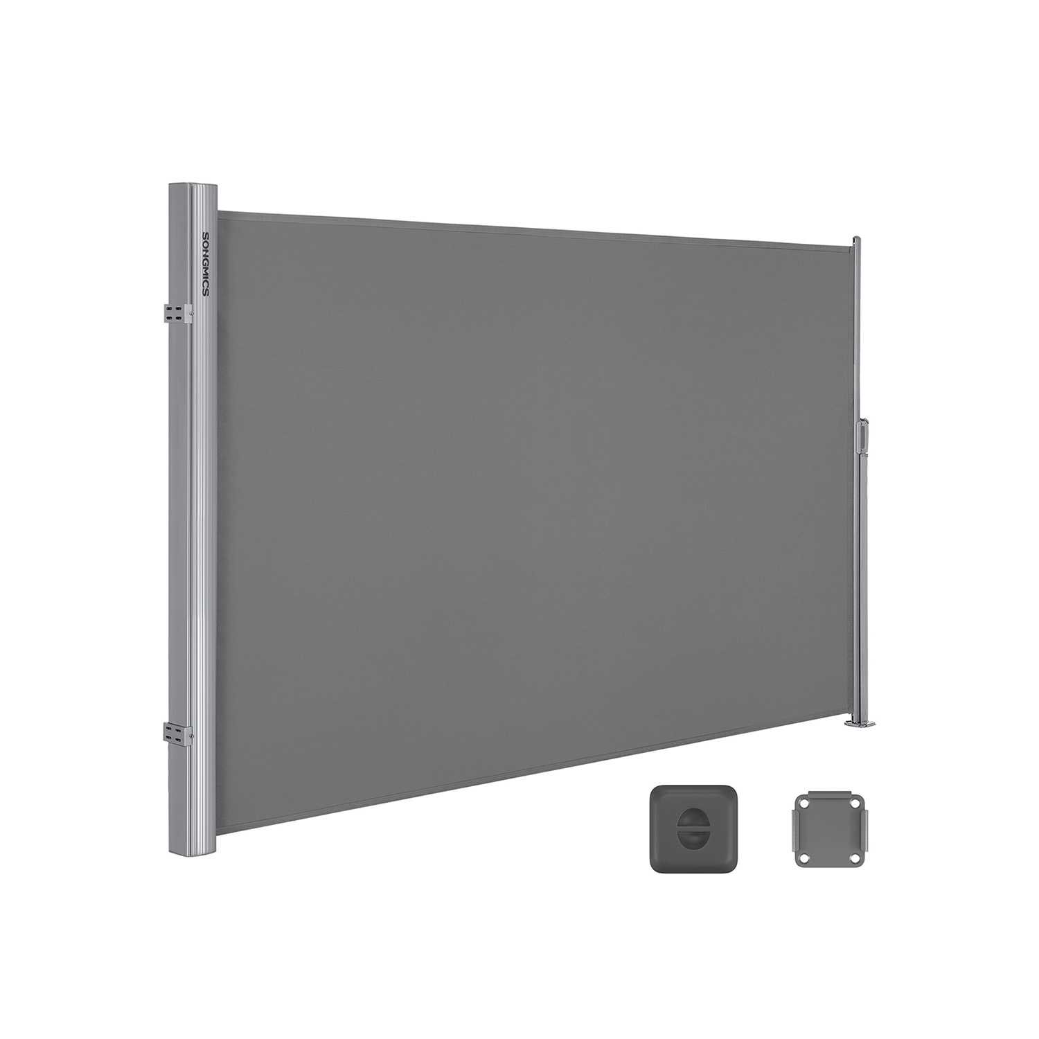 Seitenmarkise ausziehbar 200 x 400 cm für Balkon
