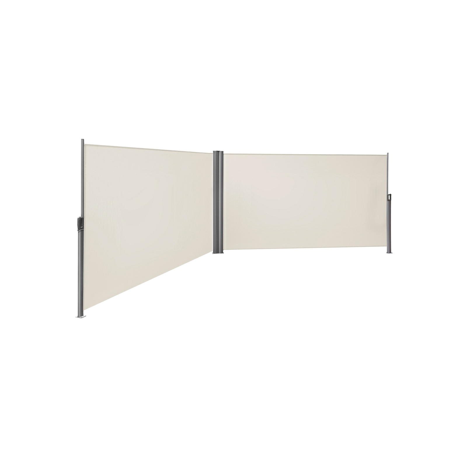 Doppelseitenmarkise 180 x 600 cm Beige