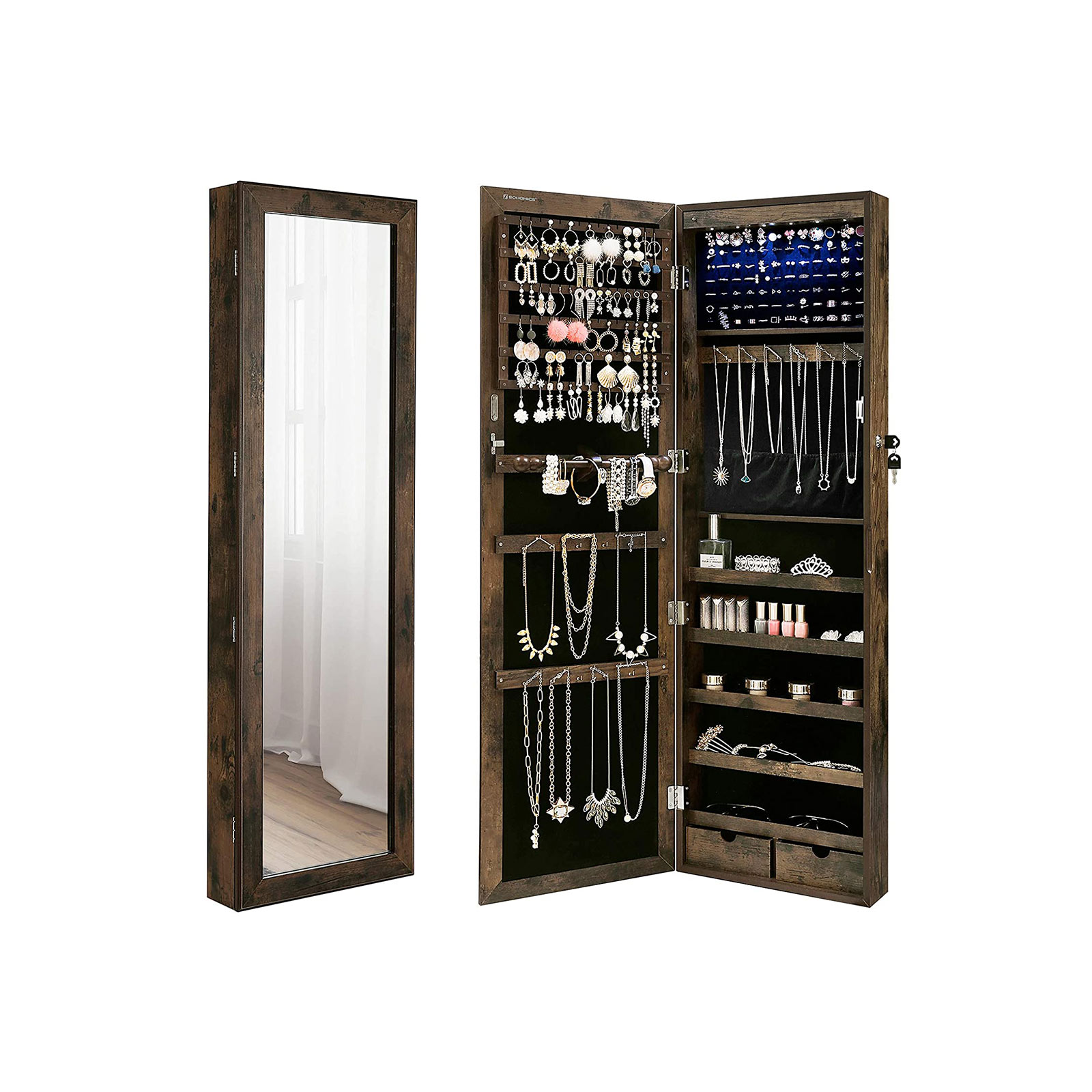Schmuckschrank Vintagebraun