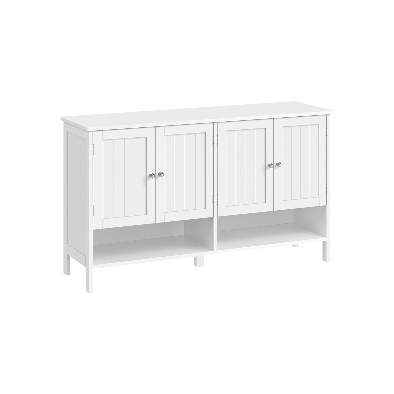 Schuhschrank Landhausstil 35 x 120 x 70 cm wolkenweiß