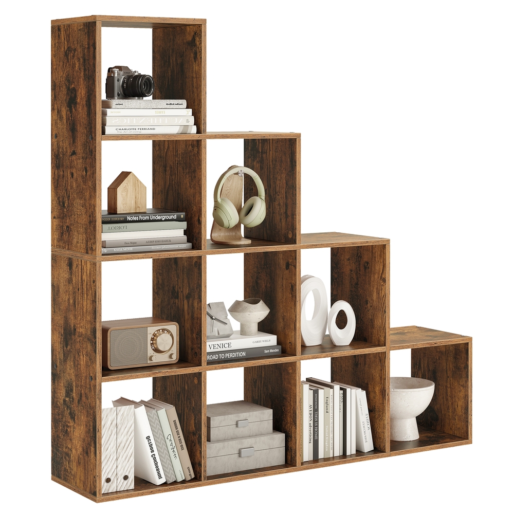 VASAGLE Bücherregal braun 129,5 x 29,0 x 129,5 cm, 1 St.