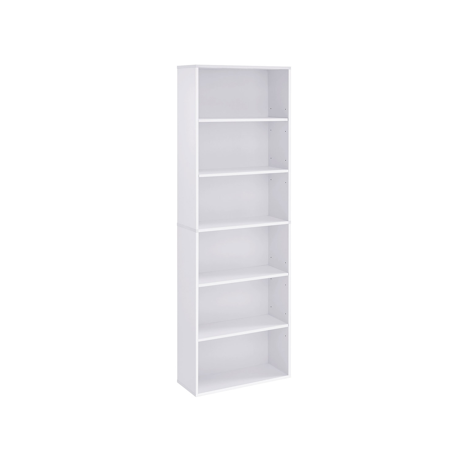 VASAGLE Bücherregal weiß 60,0 x 24,0 x 178,5 cm, 1 St.
