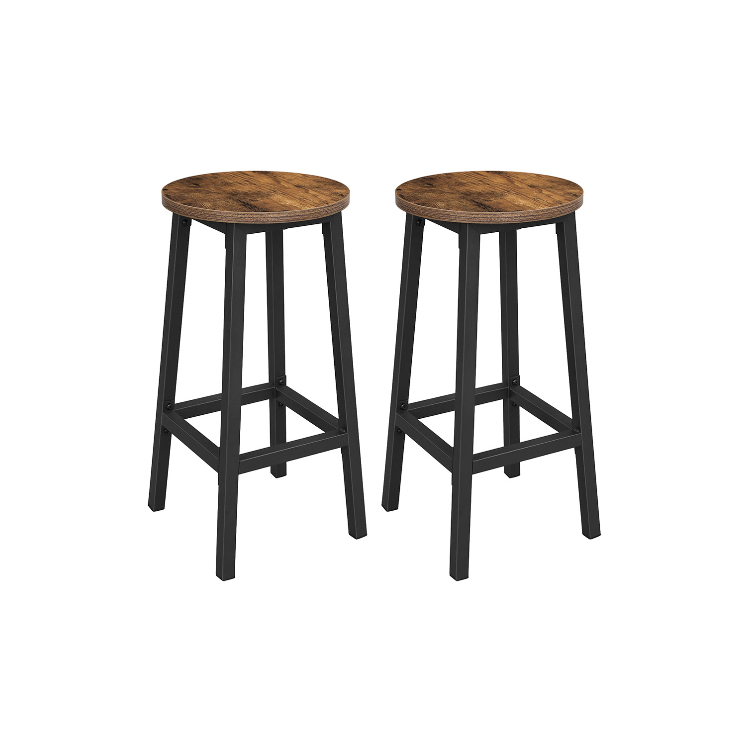VASAGLE Barhocker LBC32X braun, 2 St.
