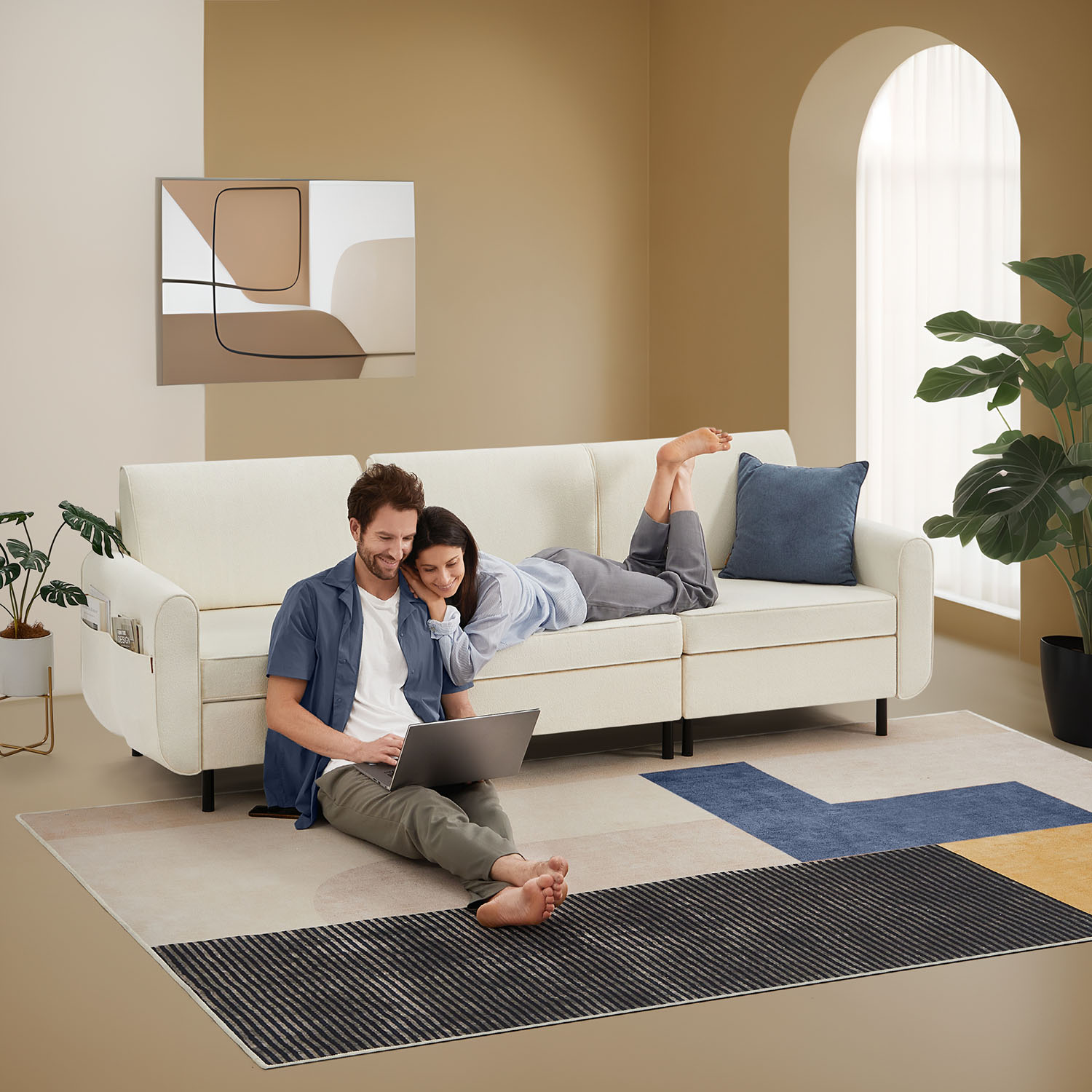 COMBIE Kollektion - 3 Teile Modulares Sofa