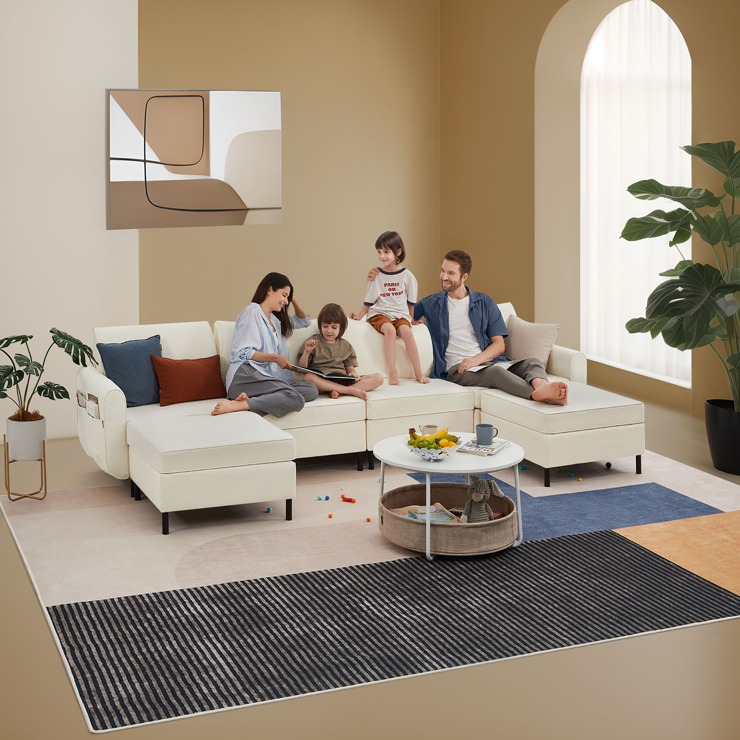 COMBIE Kollektion - 6 Teile Modulares Sofa