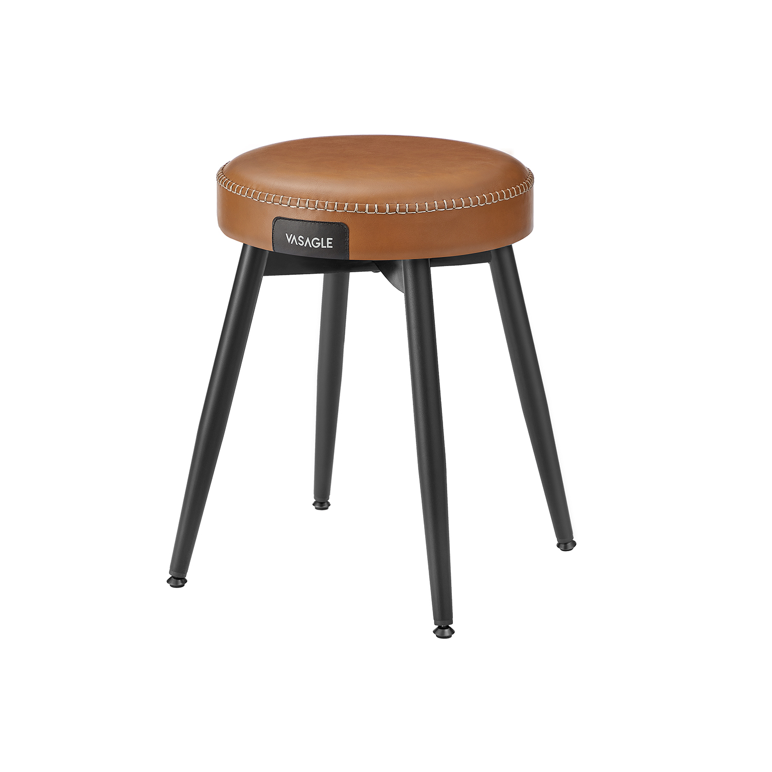 Songmics - vasagle Esszimmerstuhl (1 St) Sitzhocker ekho Series Kunstleder 482 cm hoch karamellbraun - Karamellbraun