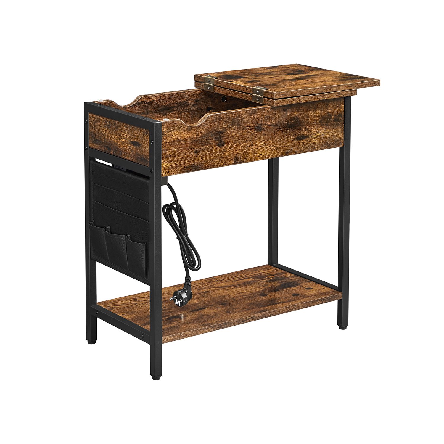 VASAGLE Beistelltisch rechteckig Spanplatte braun 60,0 x 31,5 x 60,0 cm, 1 St.