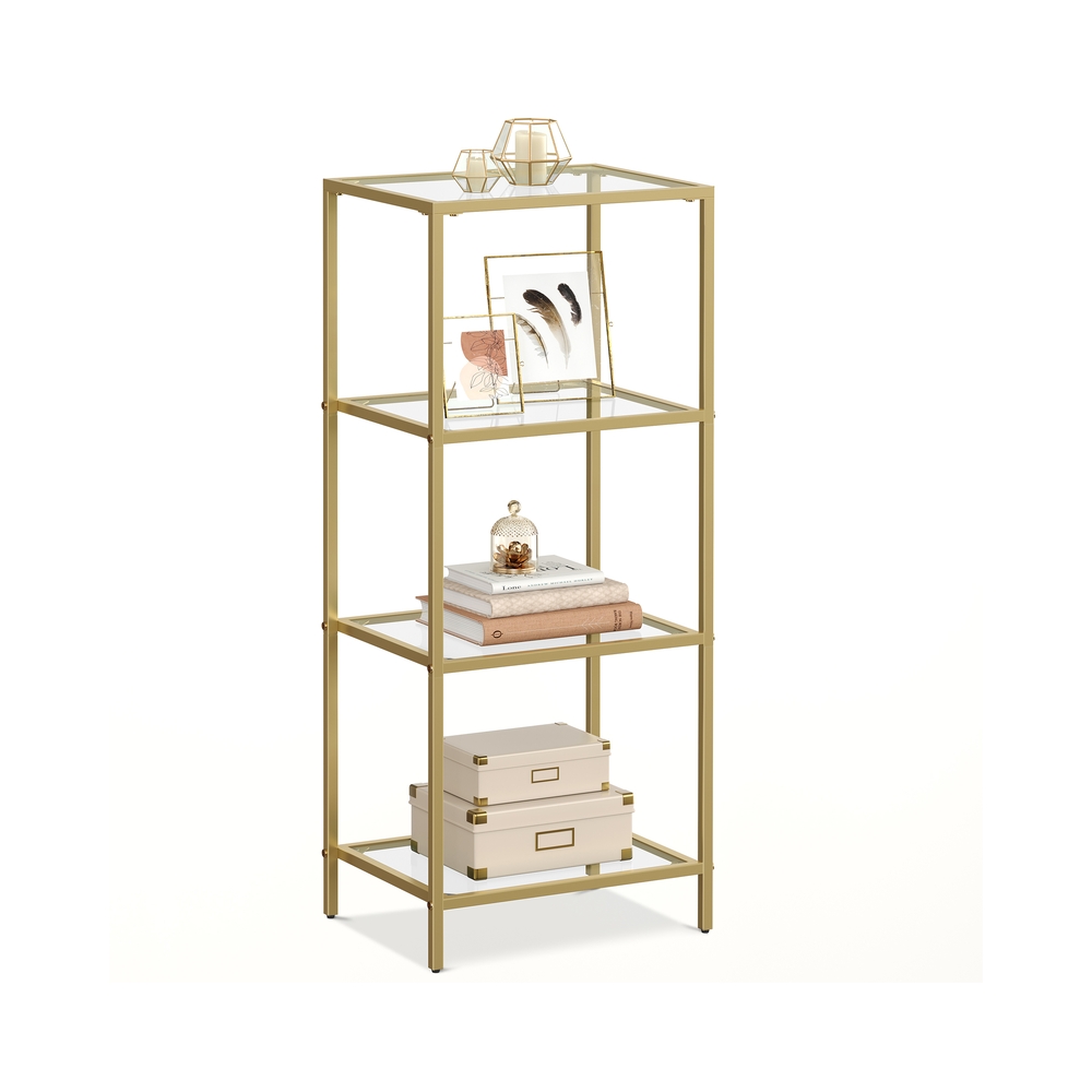 VASAGLE Bücherregal gold 40,0 x 30,0 x 95,0 cm, 1 St.