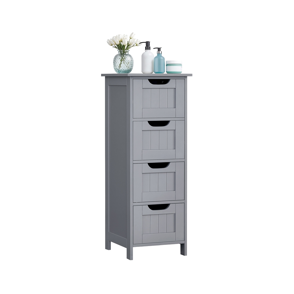 VASAGLE Badschrank grau 30,0 x 28,5 x 82,0 cm