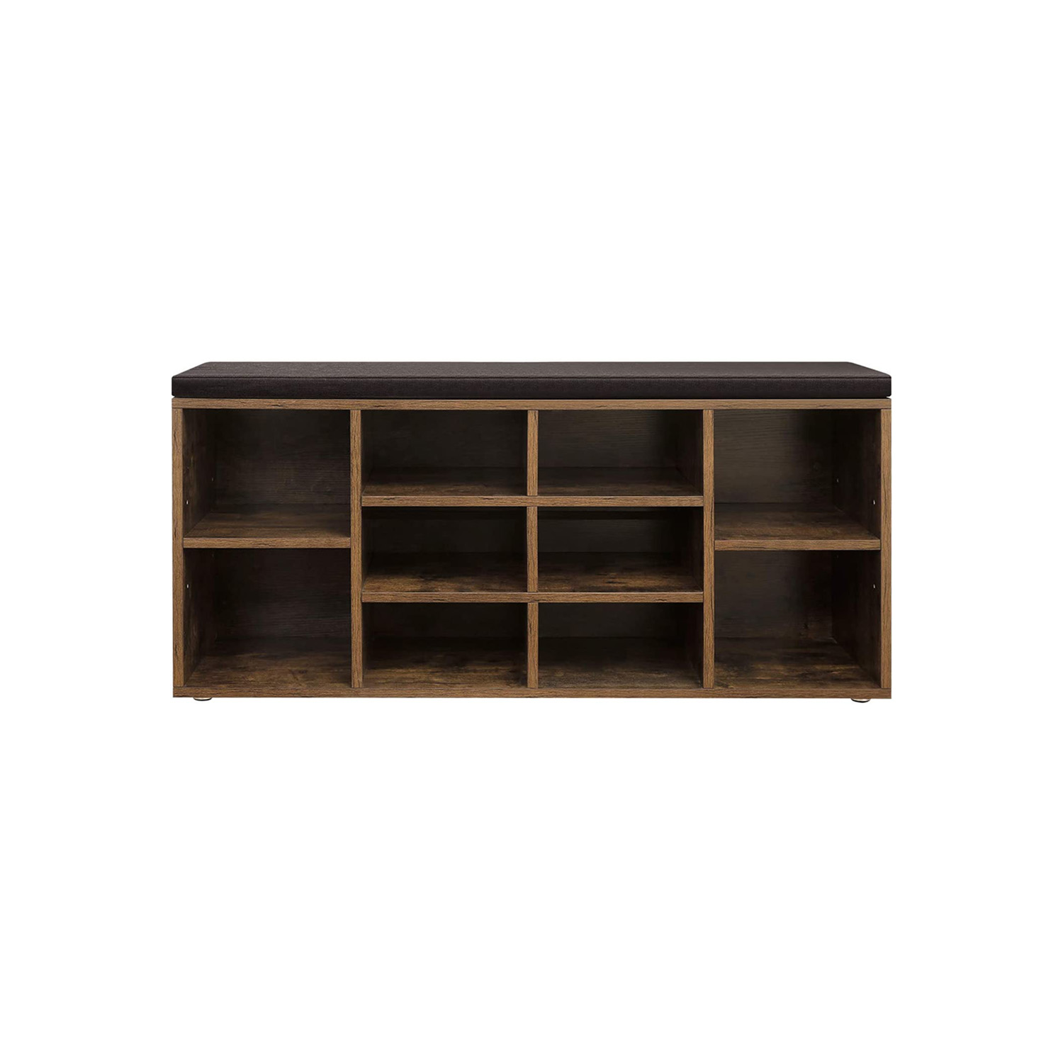 Schuhregal »mit Polster 104 x 48 cm Dunkelbraun«