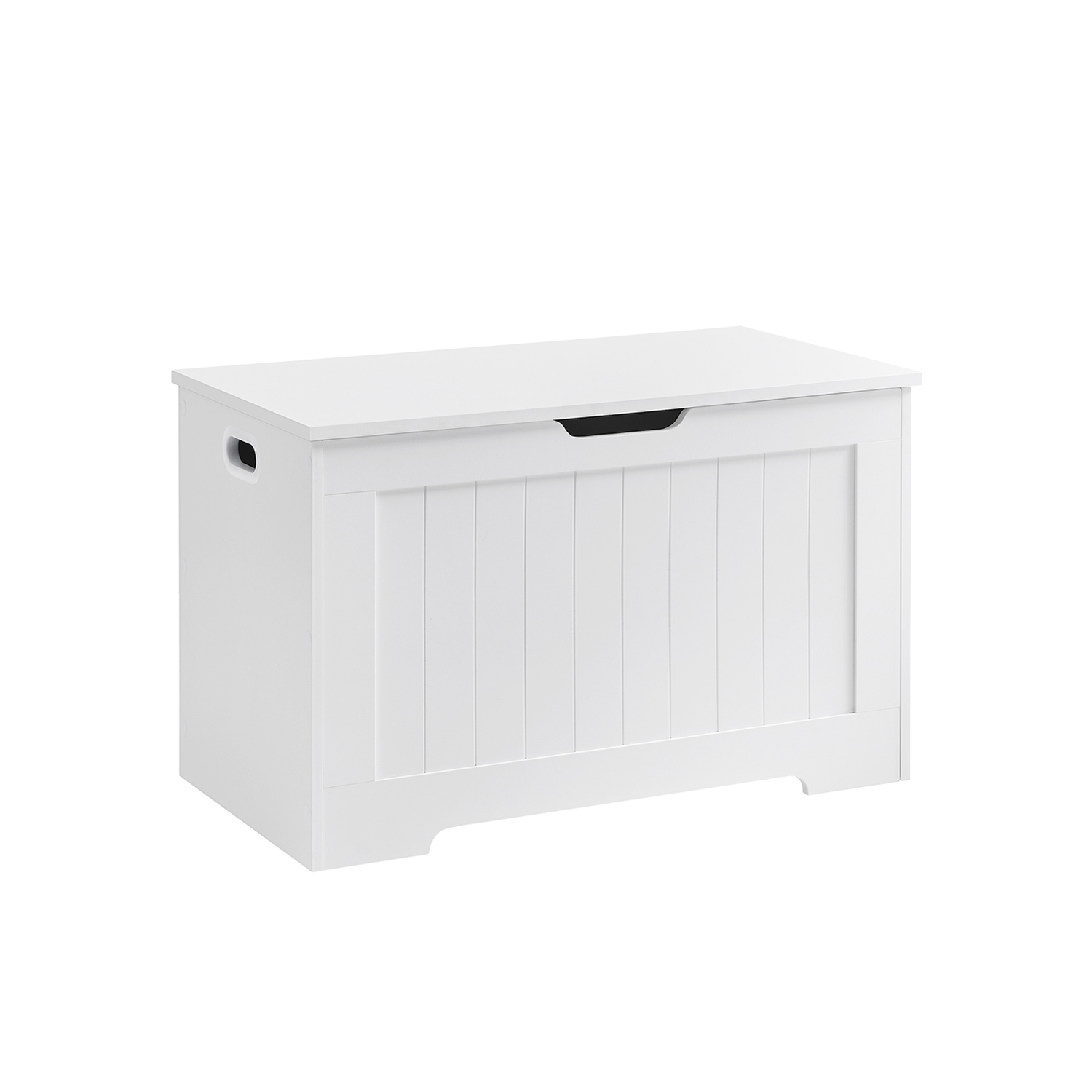 LHS11WT Spielzeugbank-Aufbewahrungsbox mit großem Fassungsvermögen Weiß Holzwerkstoff 76 x 48 x 40 cm (B x H x T)