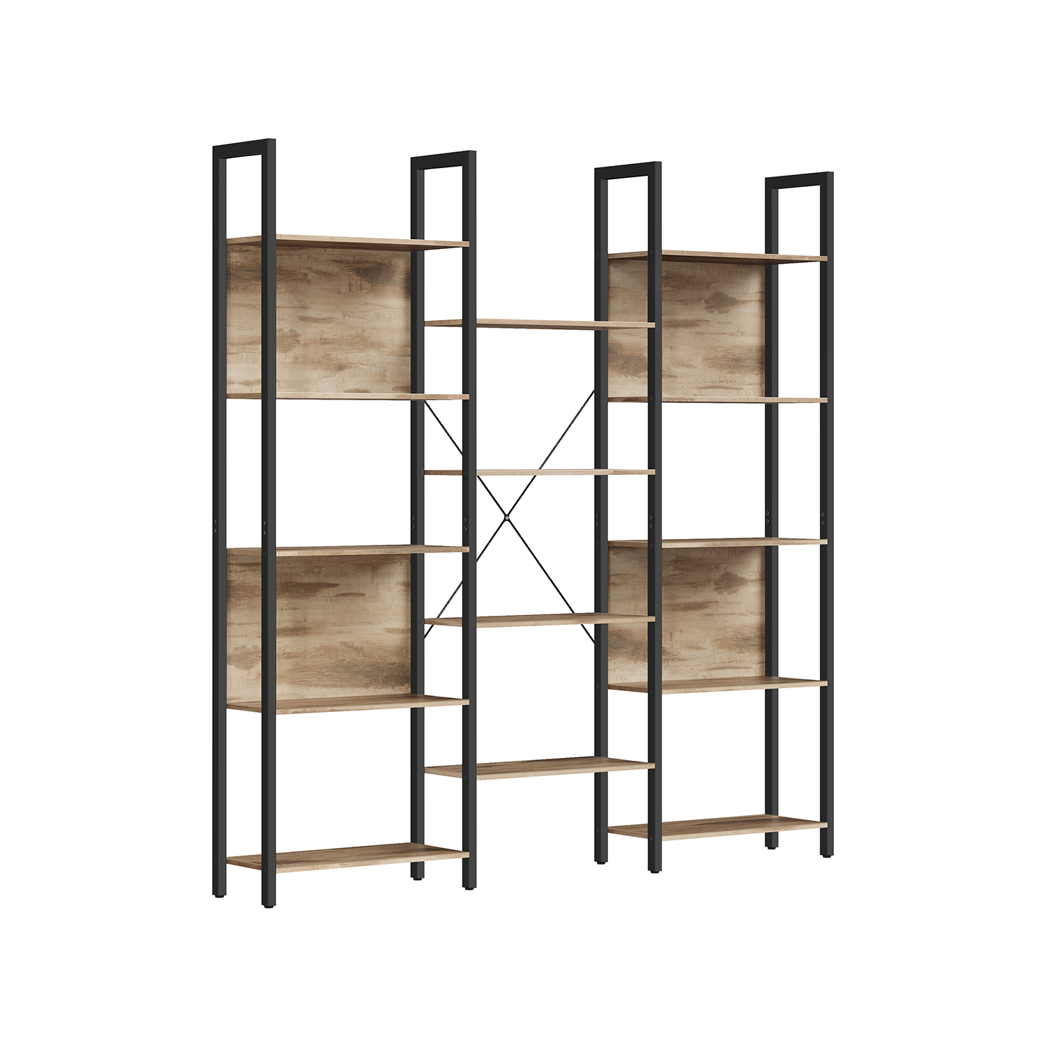 Standregal mit 14 Ablagen in Industrie-Design