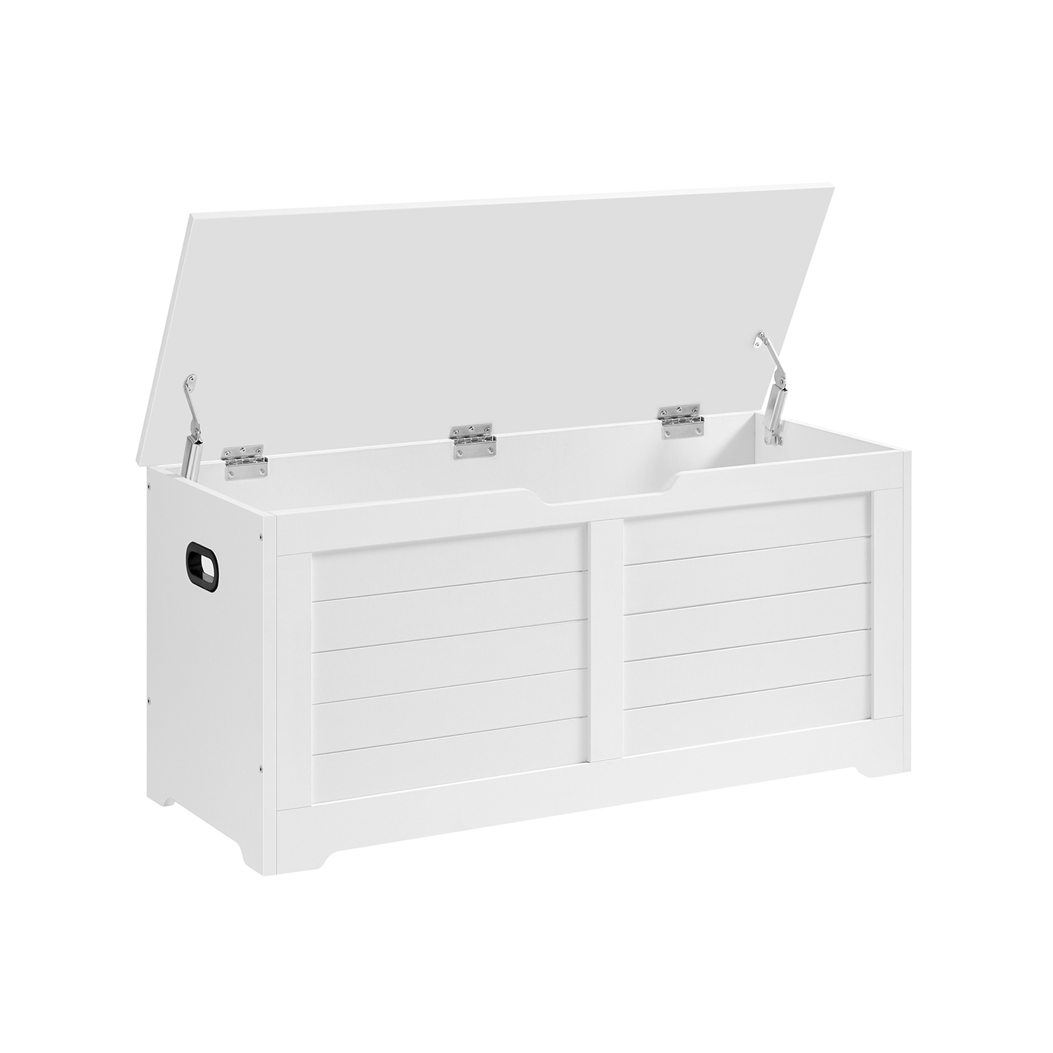 Songmics - vasagle Sitzbank Aufbewahrungsschrank Spielzeugtruhe Schuhbank Sitztruhe Aufbewahrungsbox100 x 40 x 46 cm weiß von LSB061T10 - weiß