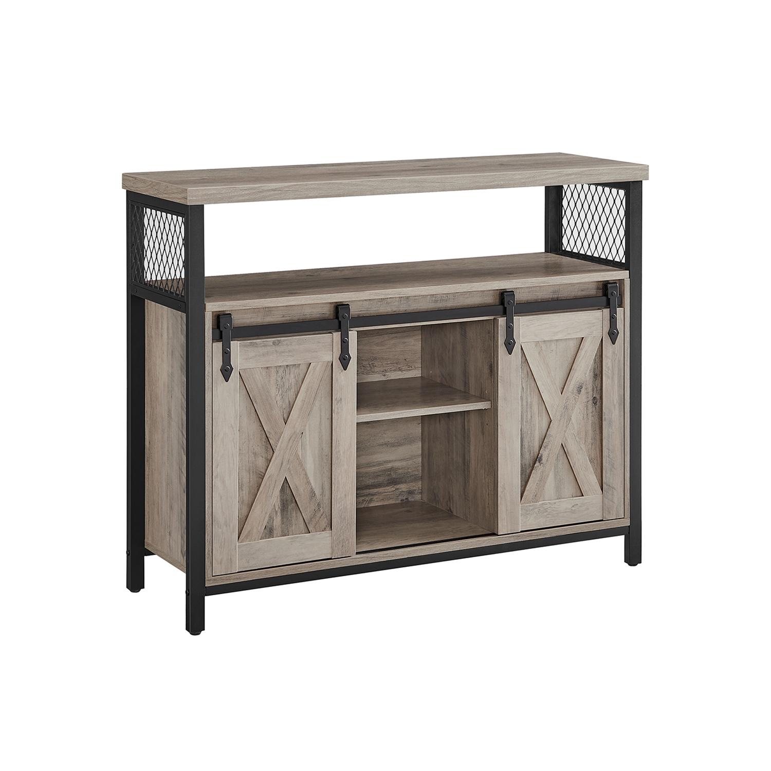 VASAGLE Sideboard, LSC092B02 grau 100,0 x 33,0 x 80,0 cm, 1 St.