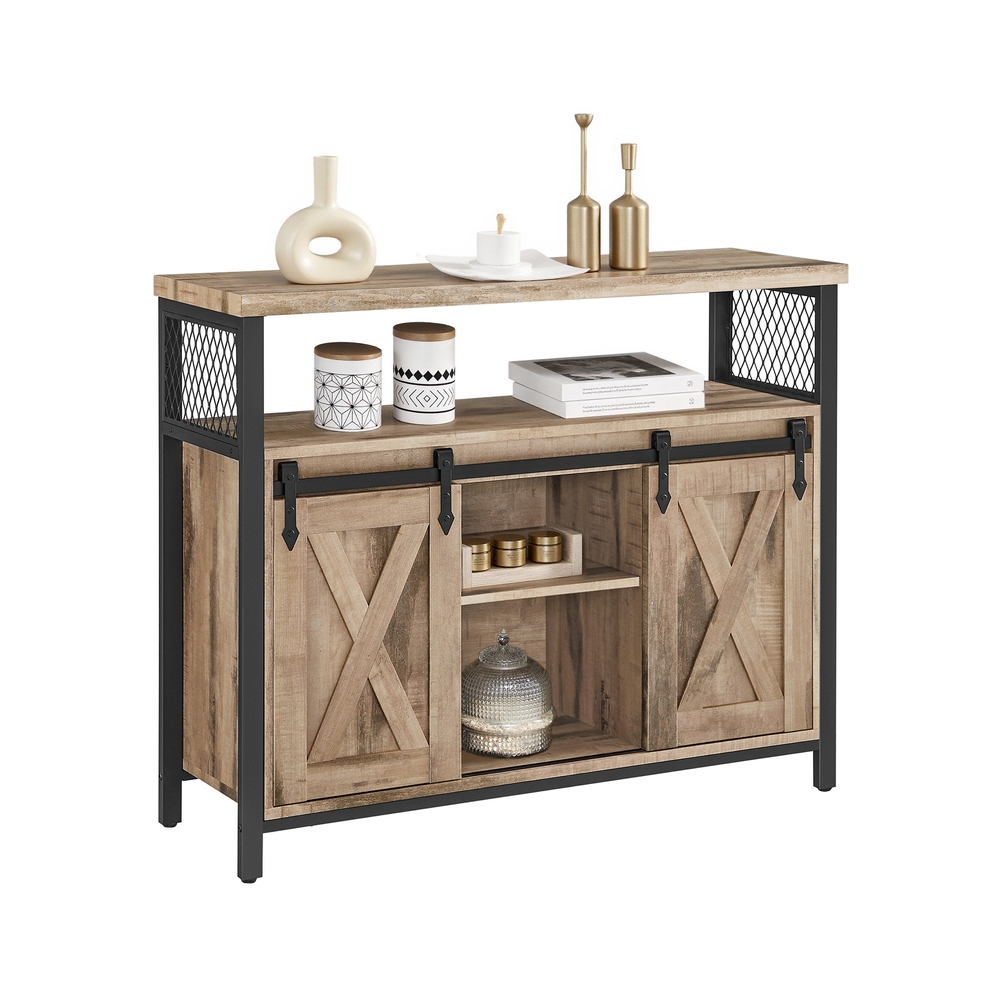 VASAGLE Sideboard, LSC092B50 natur 100,0 x 33,0 x 80,0 cm, 1 St.