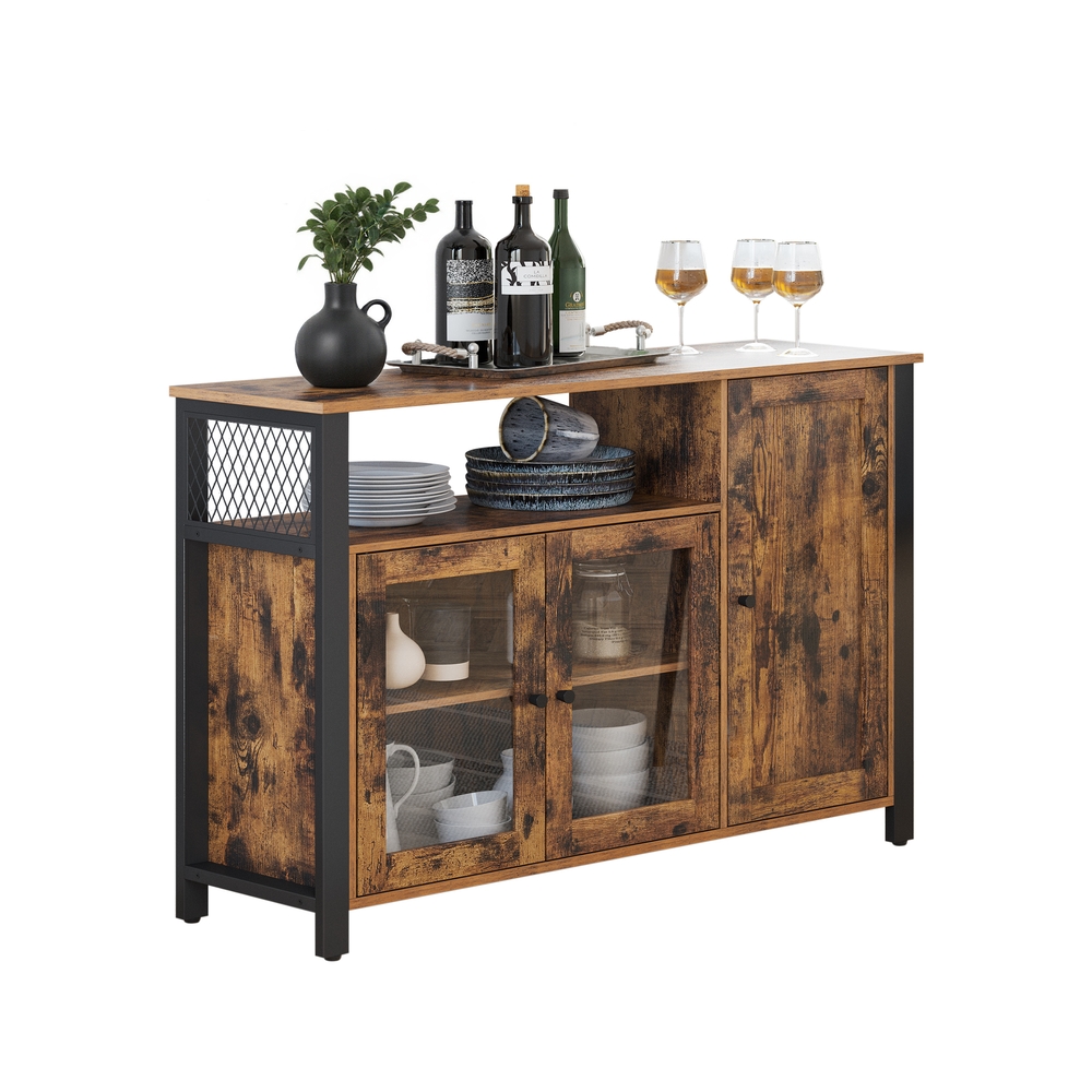 VASAGLE Sideboard, LSC096B01 braun 110,0 x 33,0 x 75,0 cm, 1 St.
