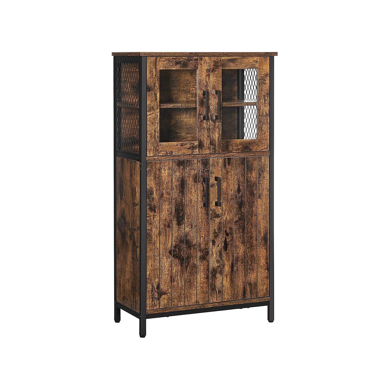 VASAGLE Aktenschrank, LSC260B01 braun 2 Fachböden 60,0 x 30,0 x 108,0 cm