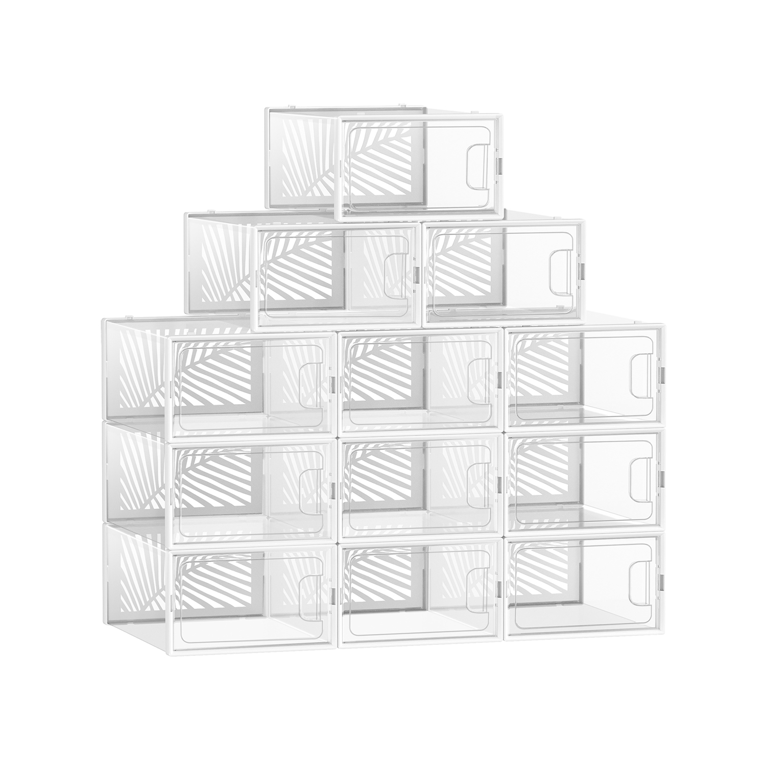 18er Set Schuhboxen für Schuhe bis Größe 44