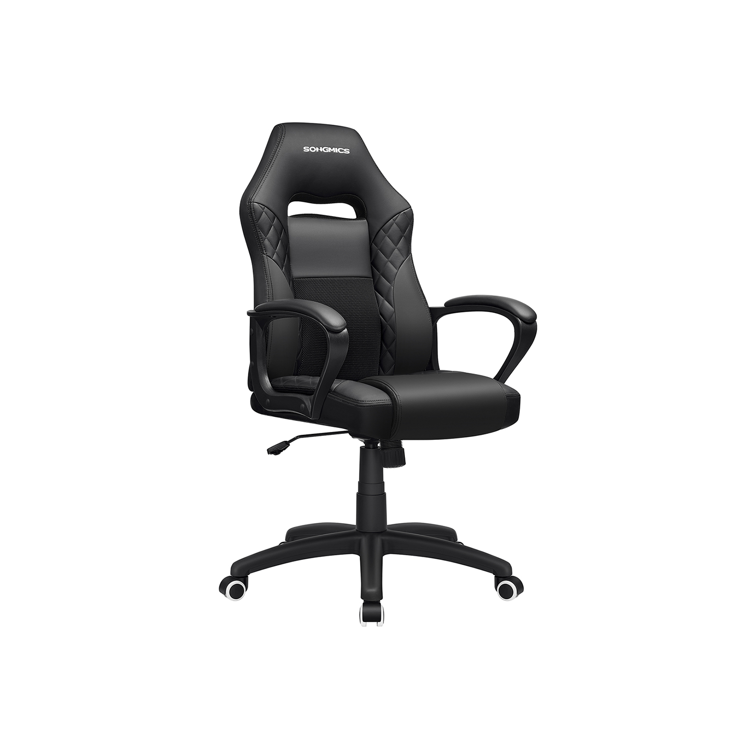 Songmics - Gamingstuhl Bürostuhl mit Wippfunktion Racing Chair ergonomisch S-förmige Rückenlehne gut für die Lendenwirbelsäule bis 150 kg