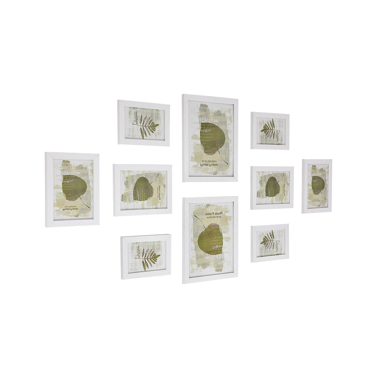 Bilderrahmen 10er Set Weiß