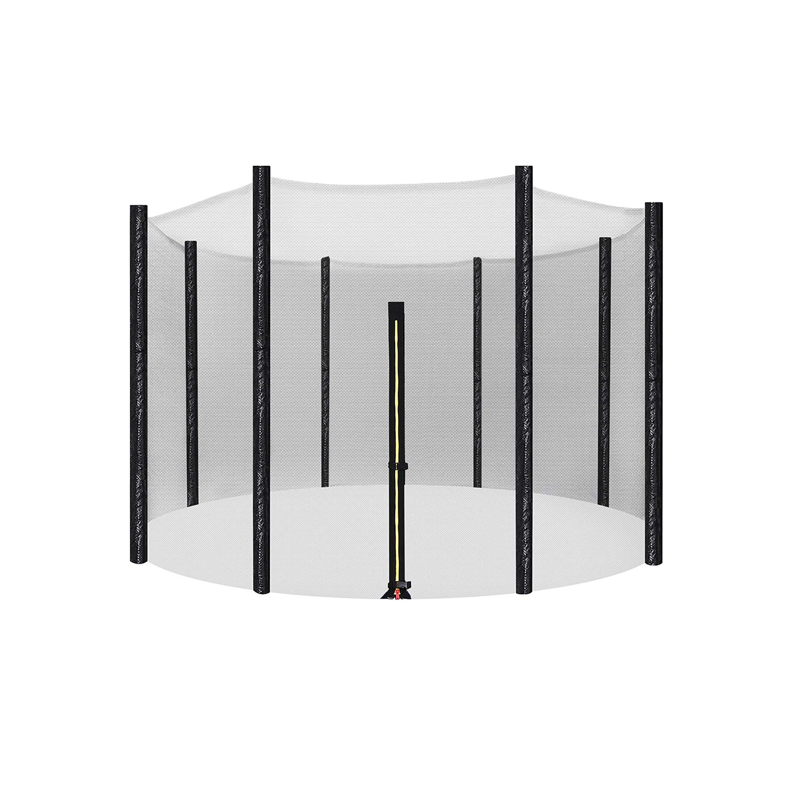 Songmics - Sicherheitsnetz für Trampolin Ersatznetz Ø305cm für 8 Stangen rundes Schutznetz für Gartentrampolin STN10FT - Schwarz