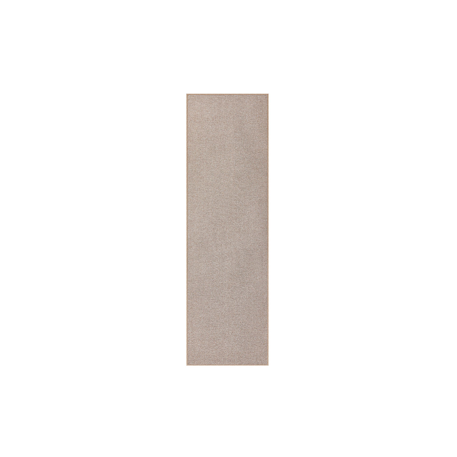Teppich 80 x 300 cm maschinenwaschbar Kamelbraun