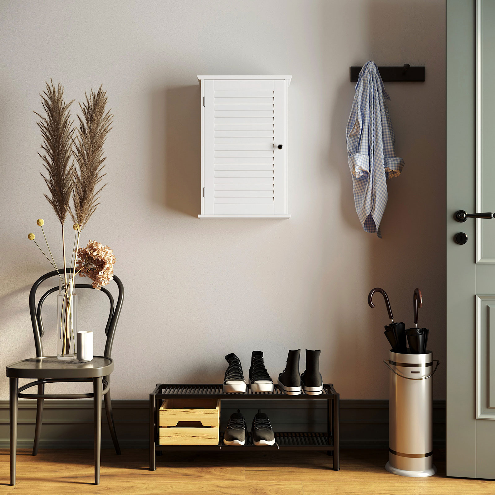 VASAGLE Wandschrank, Badezimmerschrank, Medizinschrank mit