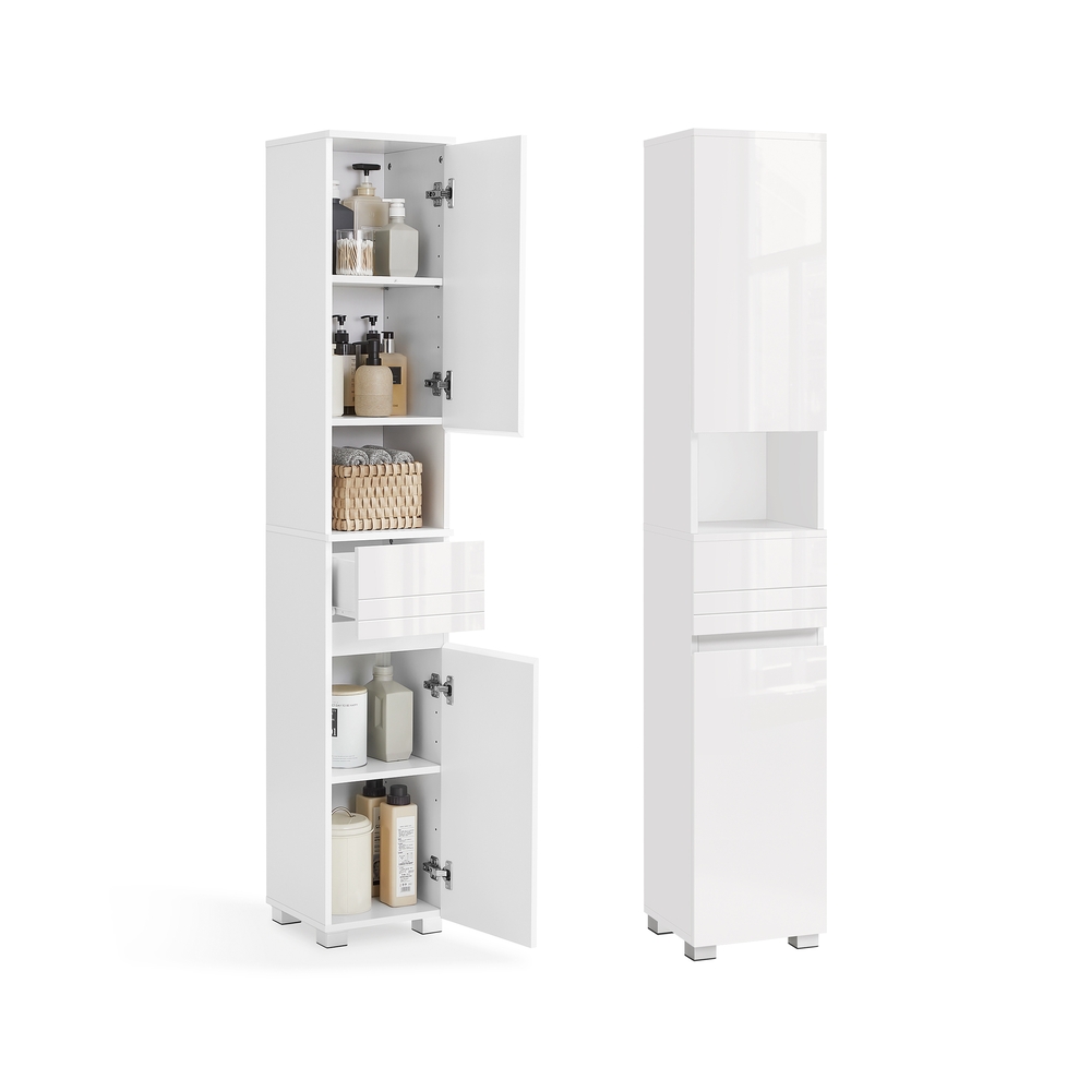 Badezimmerschrank 30 x 30 x 170 cm mit verstellbaren Ablagen
