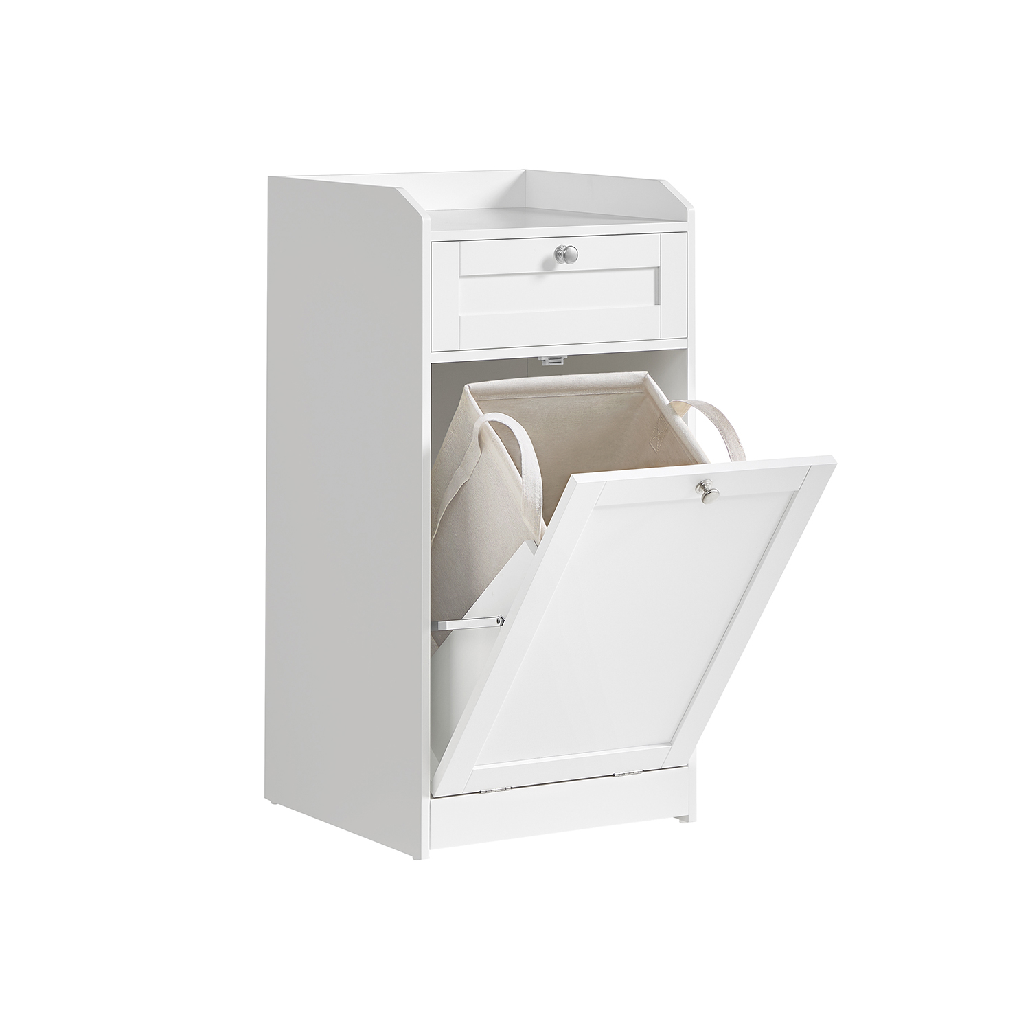 VASAGLE Badschrank weiß 40,0 x 40,0 x 80,2 cm