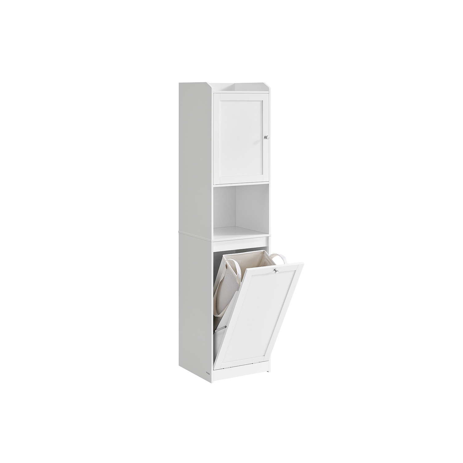 VASAGLE Badschrank weiß 40,0 x 40,0 x 170,0 cm