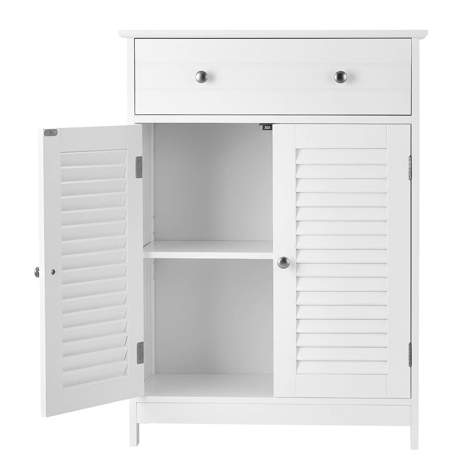 Schmaler Badschrank, Aufbewahrungsschrank, mit Schublade
