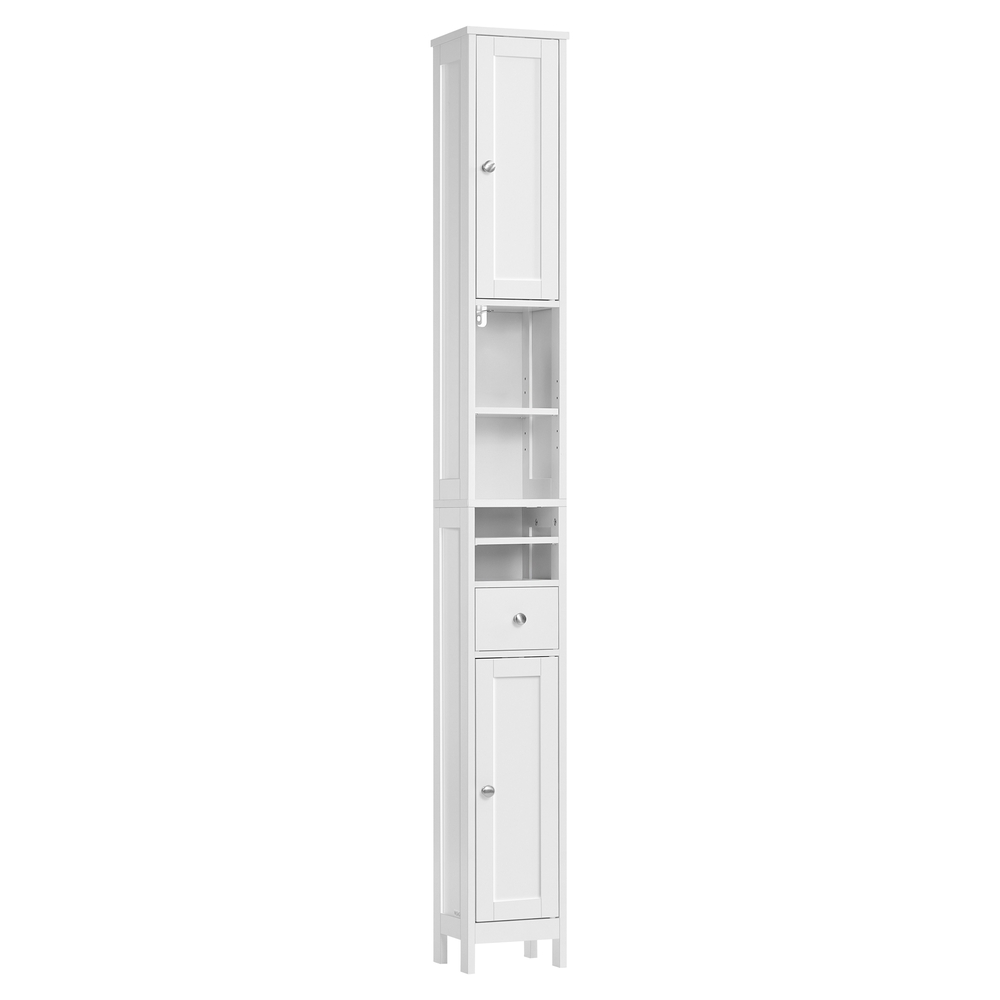 Vasagle Hoher Badezimmerschrank, Schmaler Badschrank, Aufbewahrungsschrank