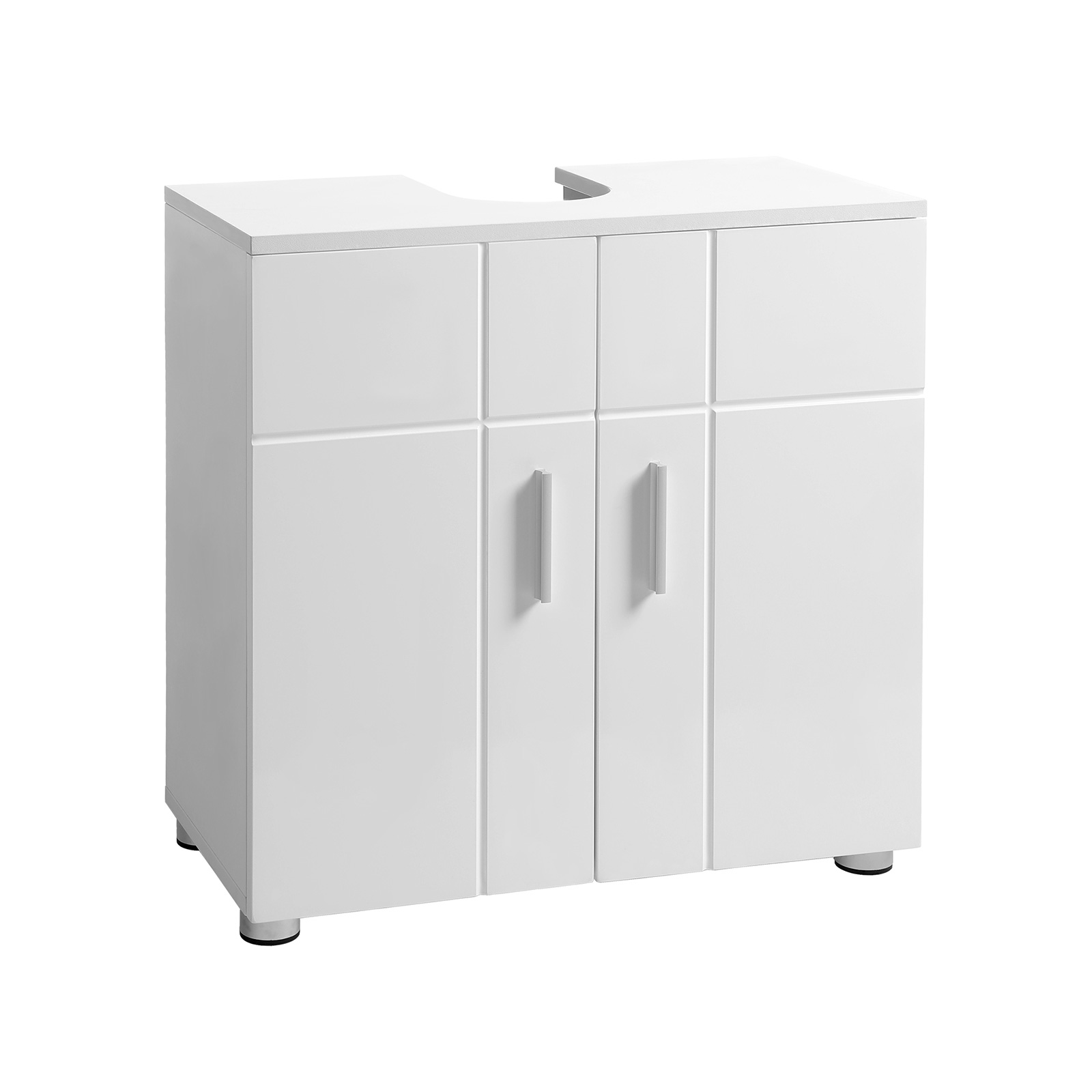 Waschbeckenunterschrank Doppeltür Weiß