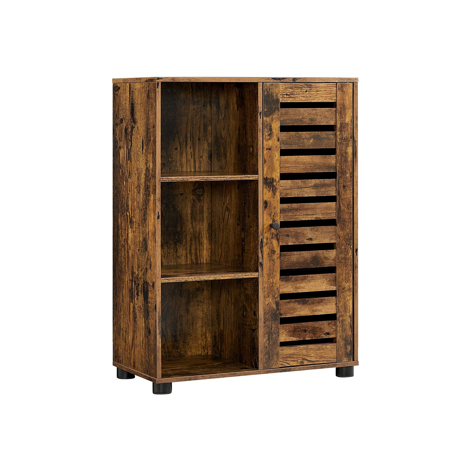 Sideboard mit Glasplatte und Schiebetür