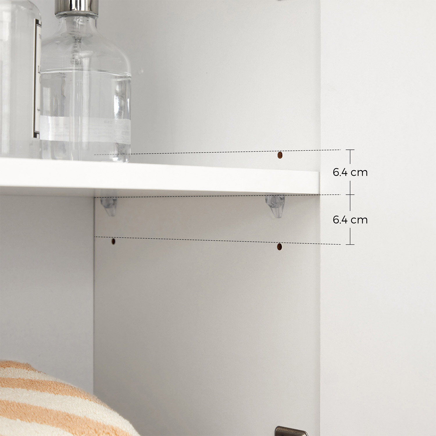 VASAGLE Waschbeckenunterschrank, Badezimmerschrank mit Doppeltür