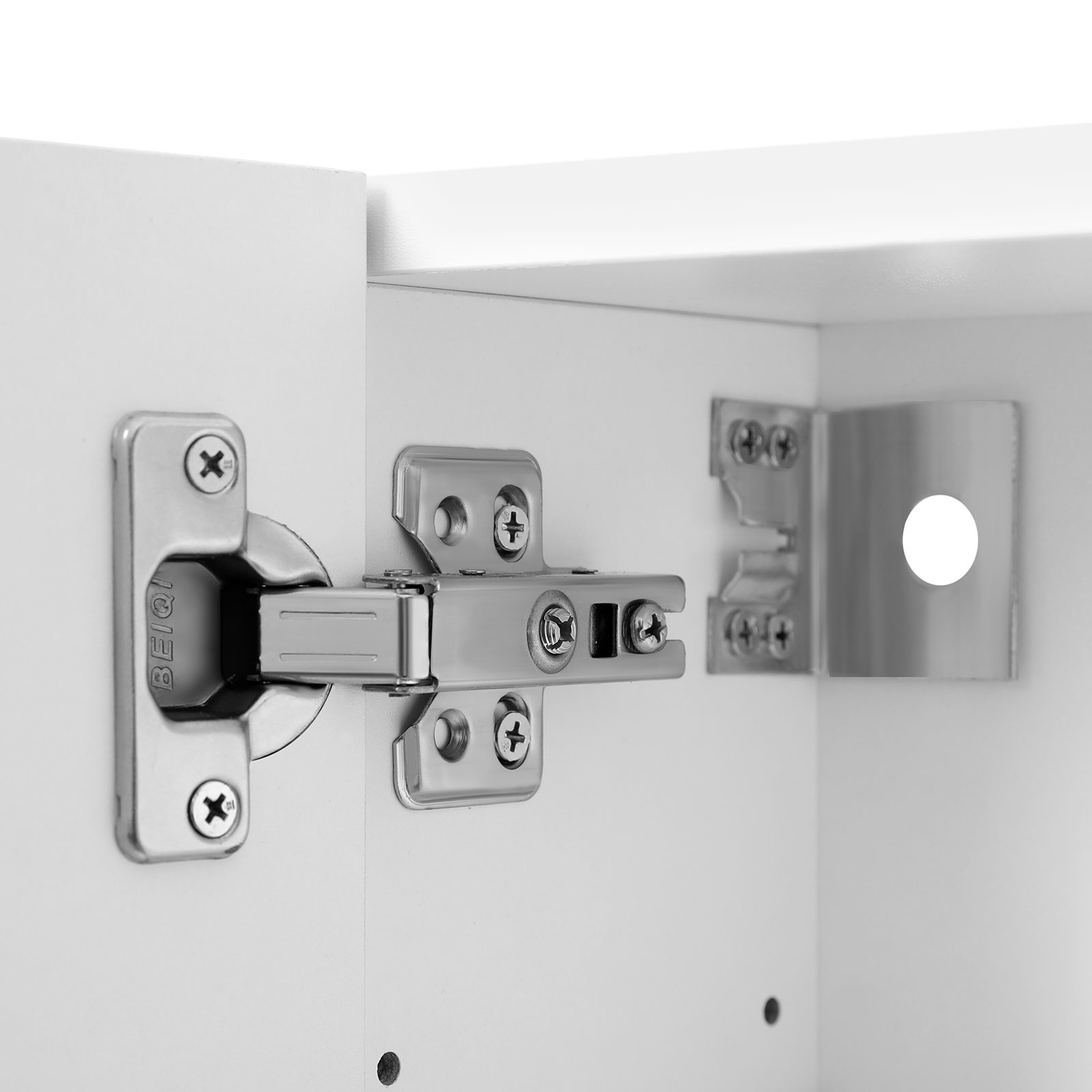 VASAGLE Spiegelschrank fürs Bad, Wandschrank, Badschrank mit