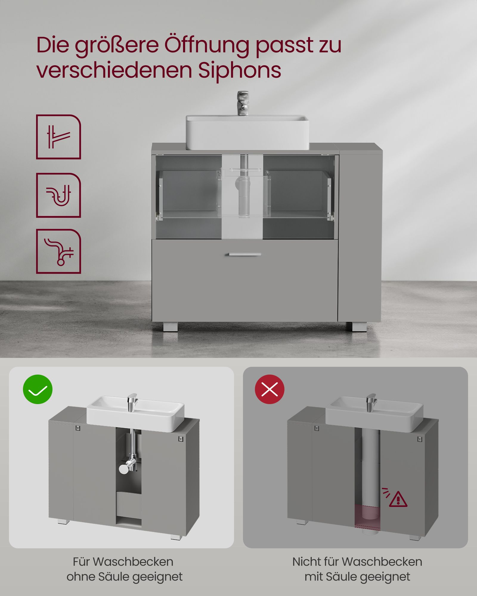Tualeto reikmenų spintelė