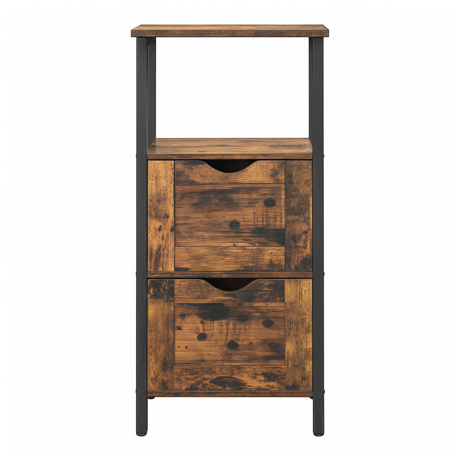 Badschrank, Badregal mit 2 Schubladen, Kommode