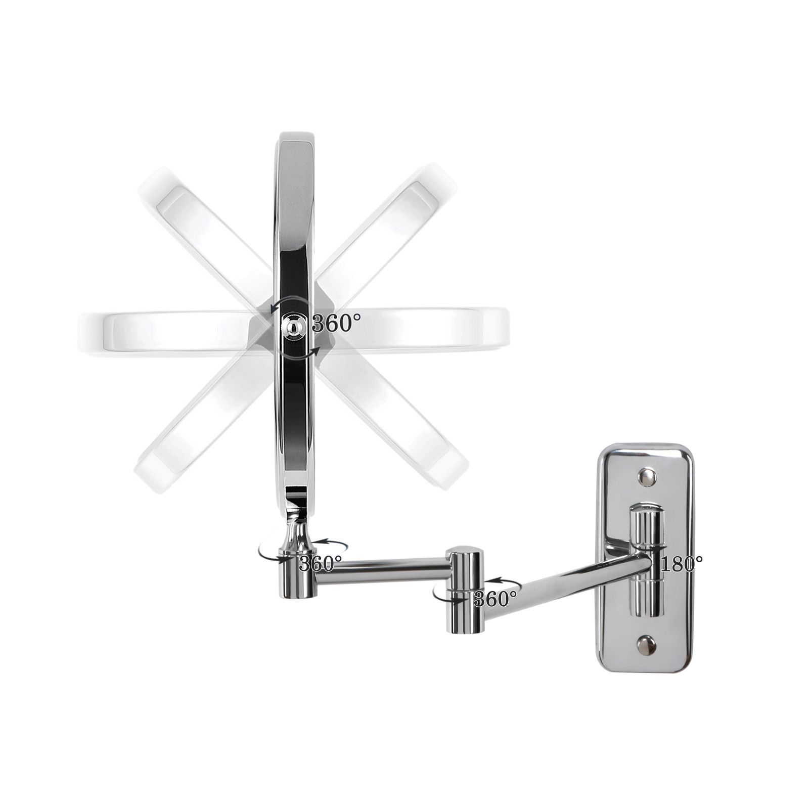 Ausziehbarer Kosmetikspiegel (7x)