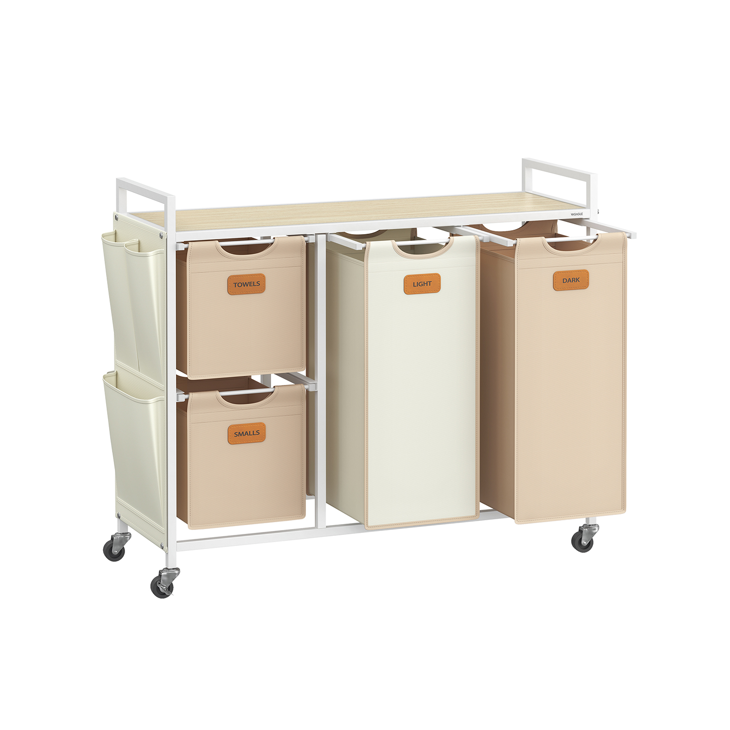 Tvättkorg, 98,6x33x80,5 cm, Beige
