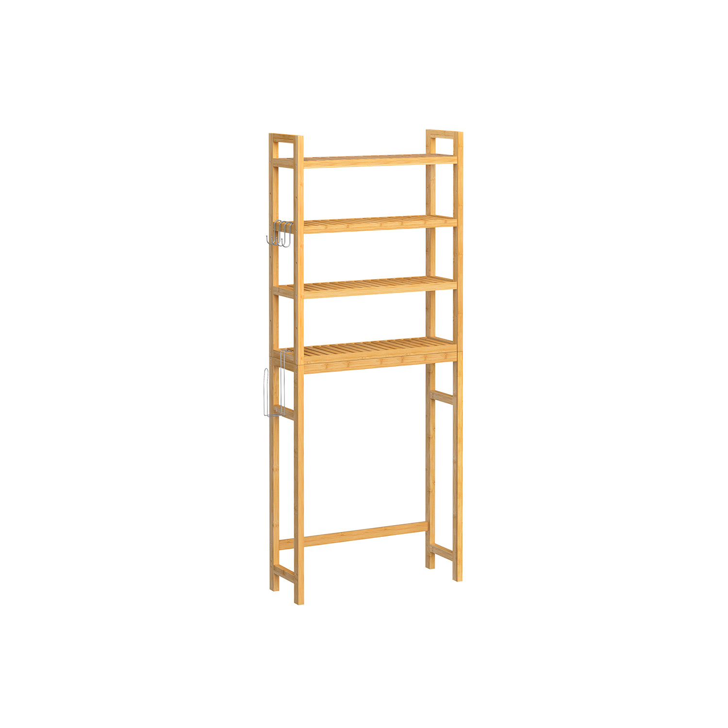 Toilettenregal mit verstellbaren Ablagen naturbeige