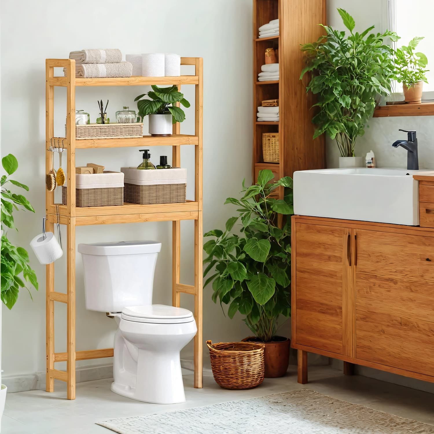 Toilettenregal, Badezimmerregal, Waschmaschinenregal