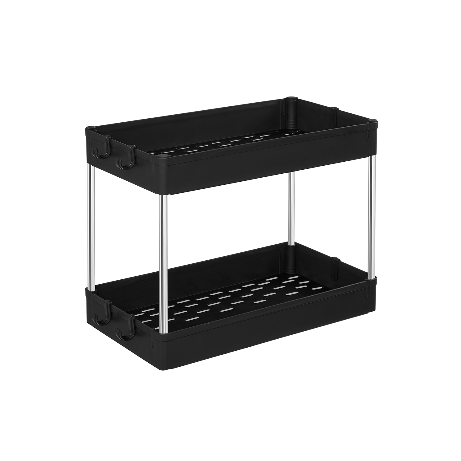 Spülschrank-Organizer 2 Ebenen schwarz