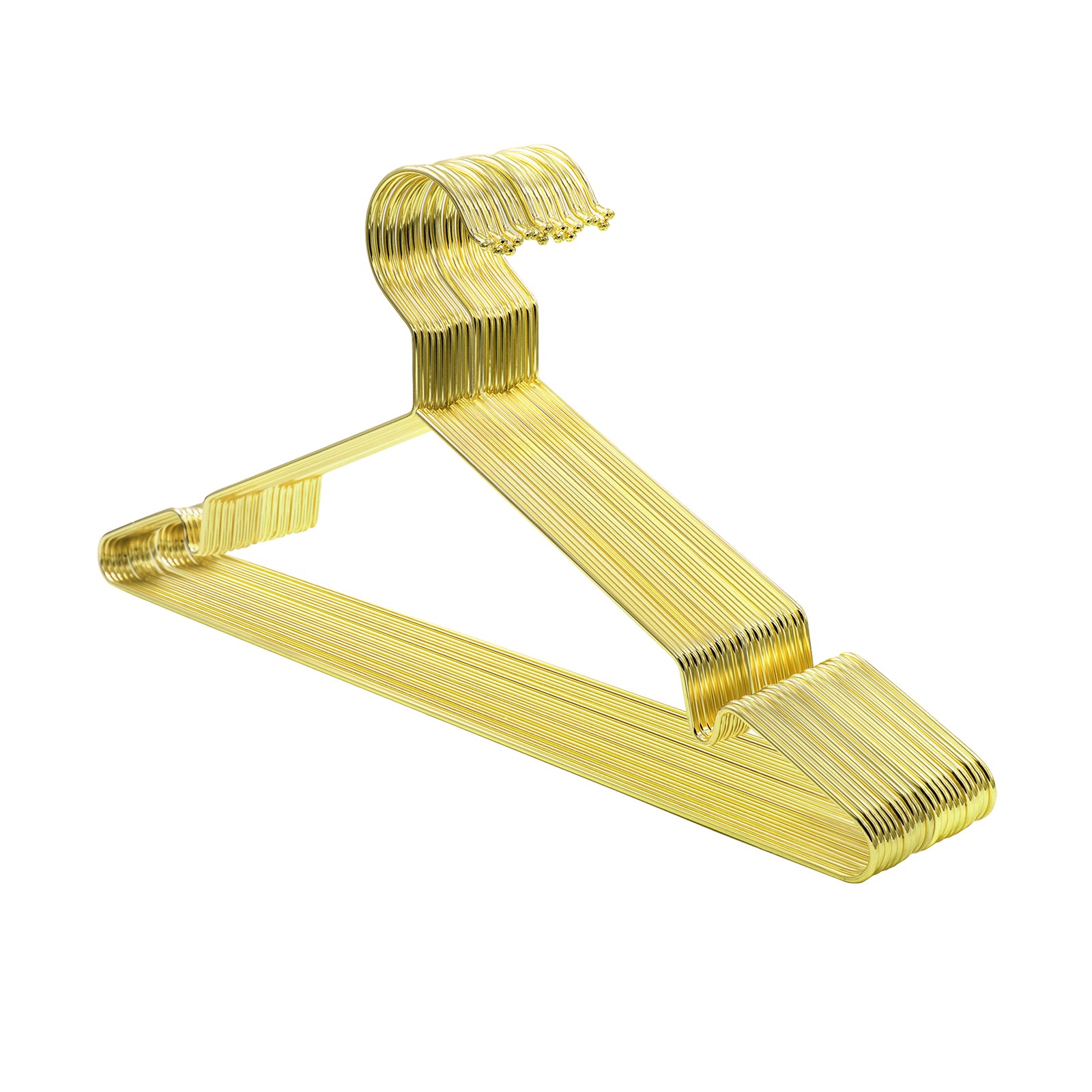 Kleiderbügel aus Metall, 20er Set, verchromt