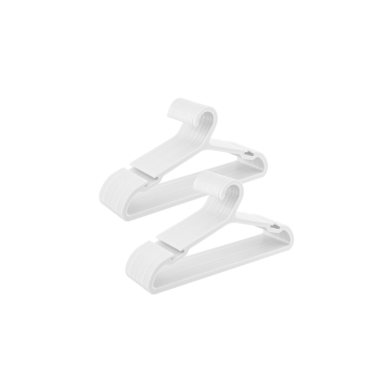 Kleiderbügel Kunststoff 50er Set 41,7 cm breit wolkenweiß