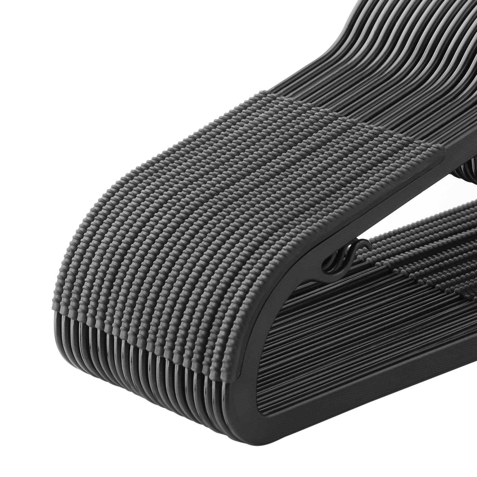 SONGMICS Kleiderbüge 50 Stück, Anzugbügel aus Kunststoff, gut belastbar