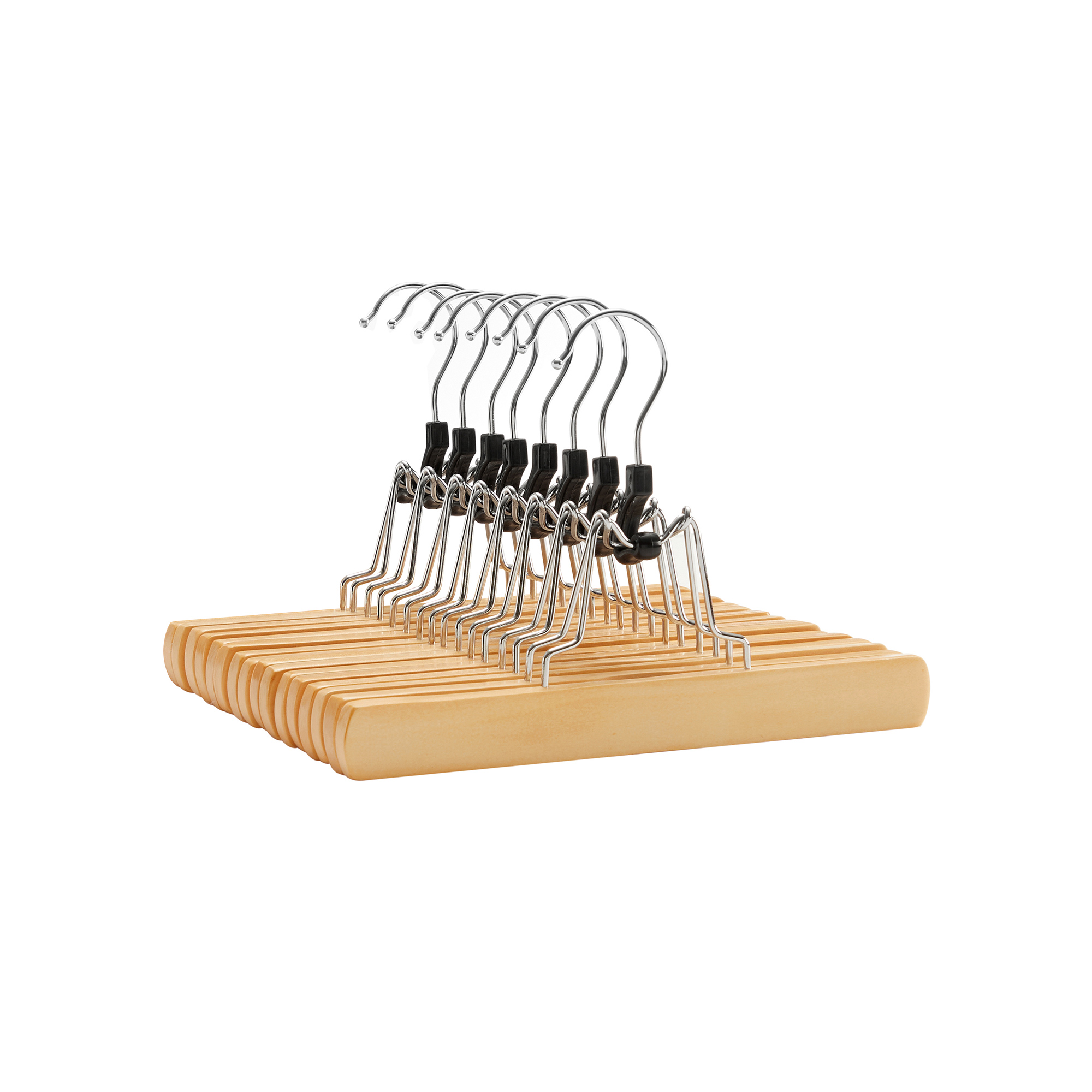 Hosenbügel 8er Set Naturfarben