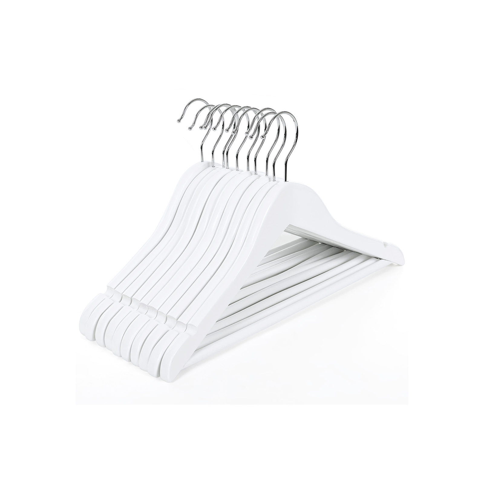 Kinderbügel Ahornholz 20 Stück Weiß