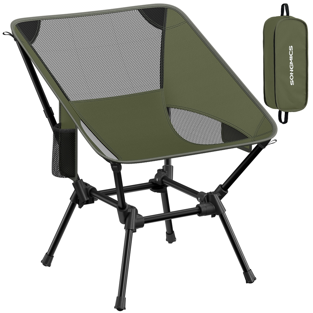 Campingstuhl Strandstuhl 2er Set klappbar höhenverstellbar 150 kg grün