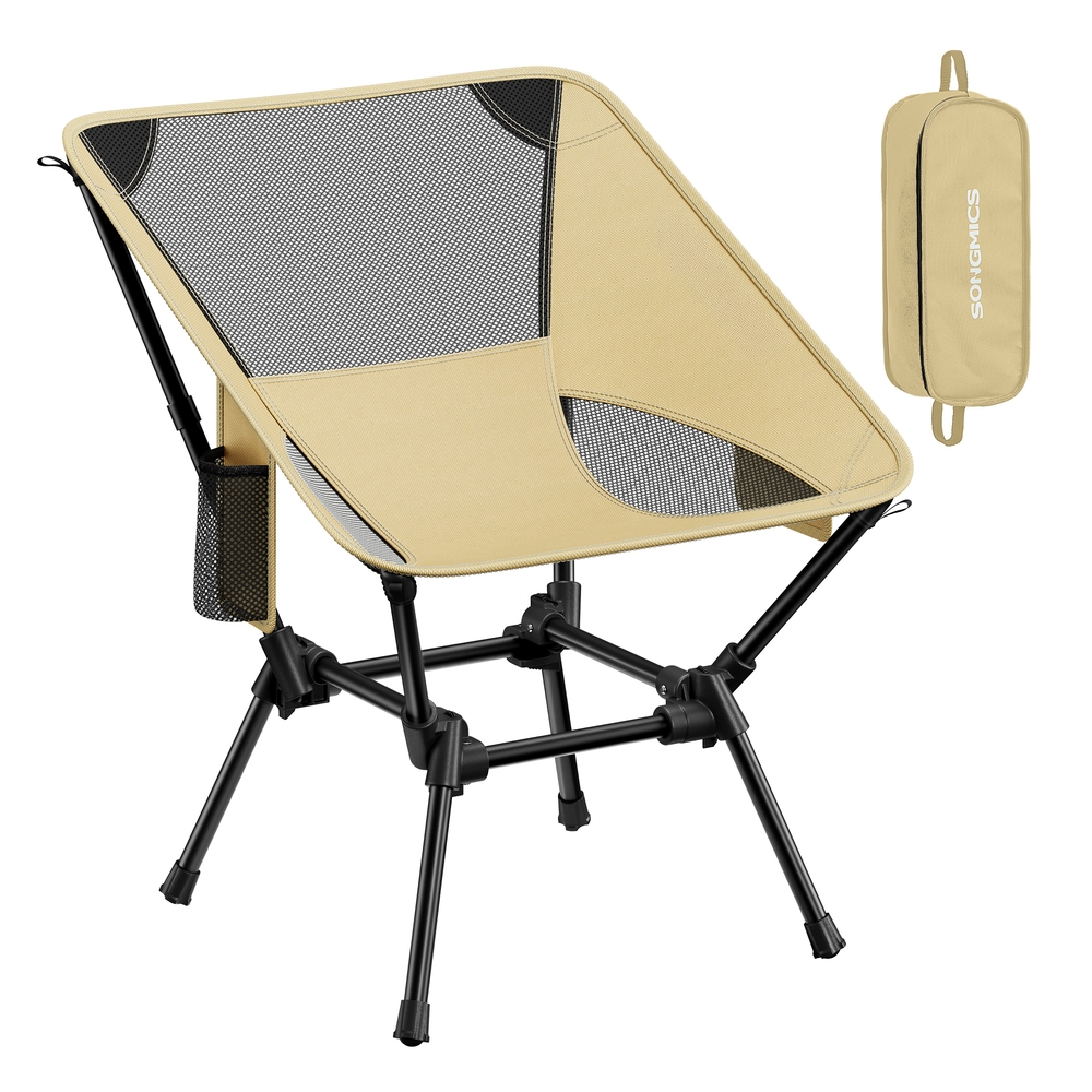 Campingstuhl Strandstuhl 2er Set klappbar höhenverstellbar 150 kg braun